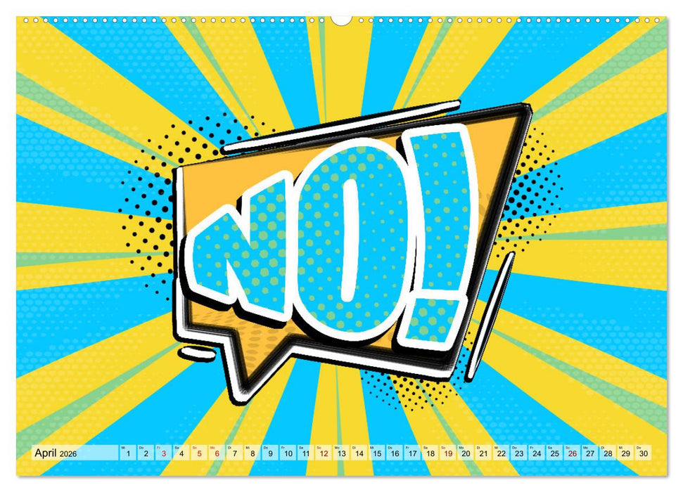Comic Bubbles (CALVENDO Premium Wandkalender 2026)