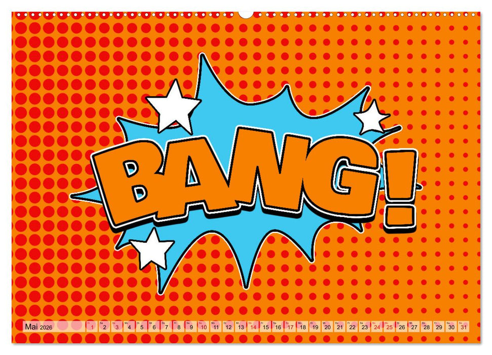 Comic Bubbles (CALVENDO Premium Wandkalender 2026)