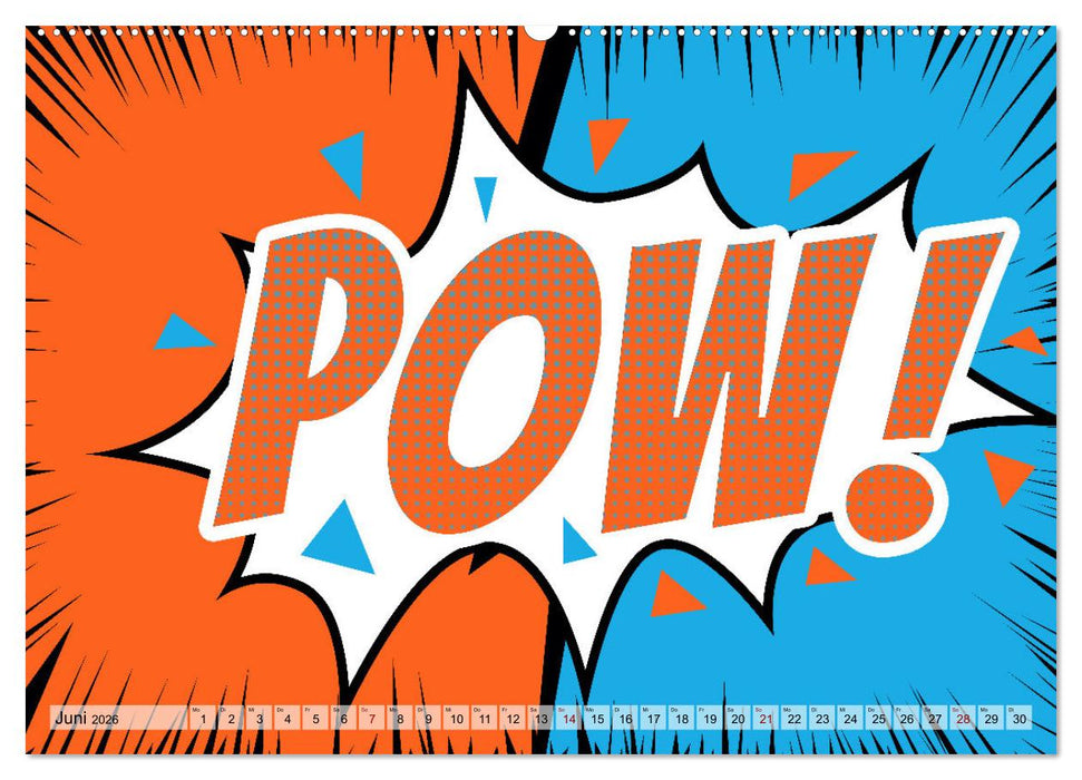 Comic Bubbles (CALVENDO Premium Wandkalender 2026)