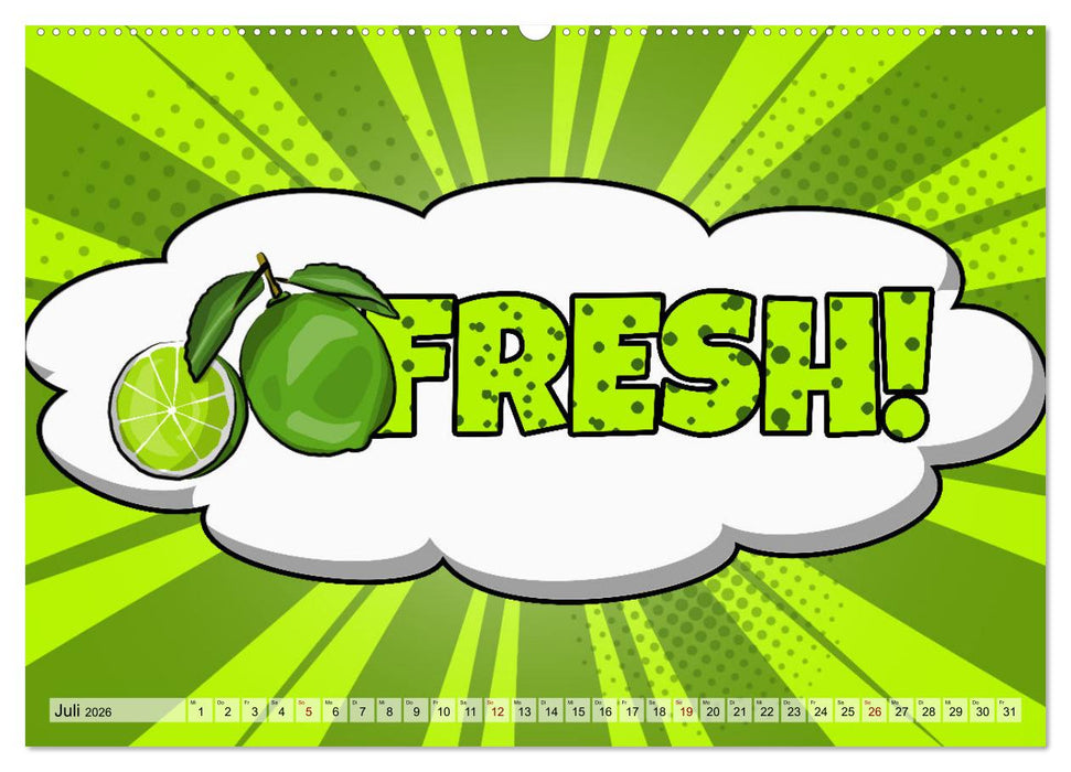 Comic Bubbles (CALVENDO Premium Wandkalender 2026)