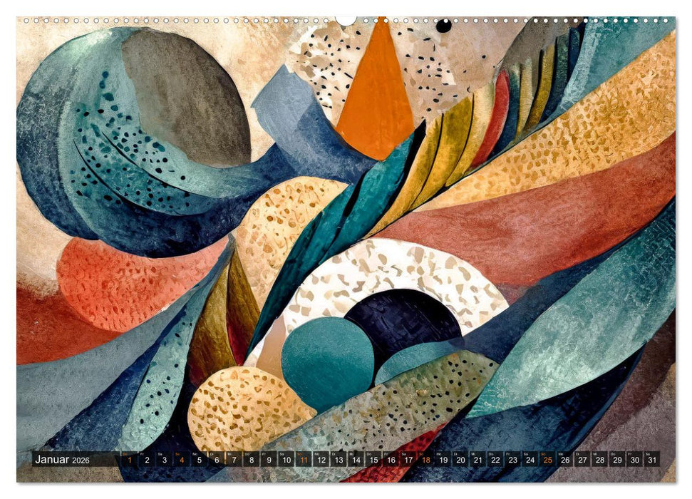Spiel der Farben und Formen (CALVENDO Premium Wandkalender 2026)