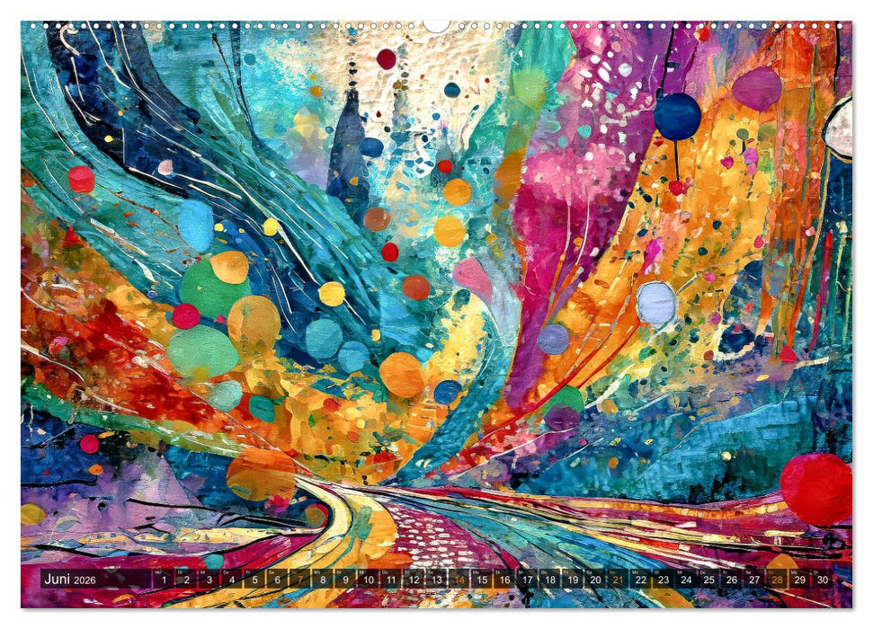 Spiel der Farben und Formen (CALVENDO Premium Wandkalender 2026)