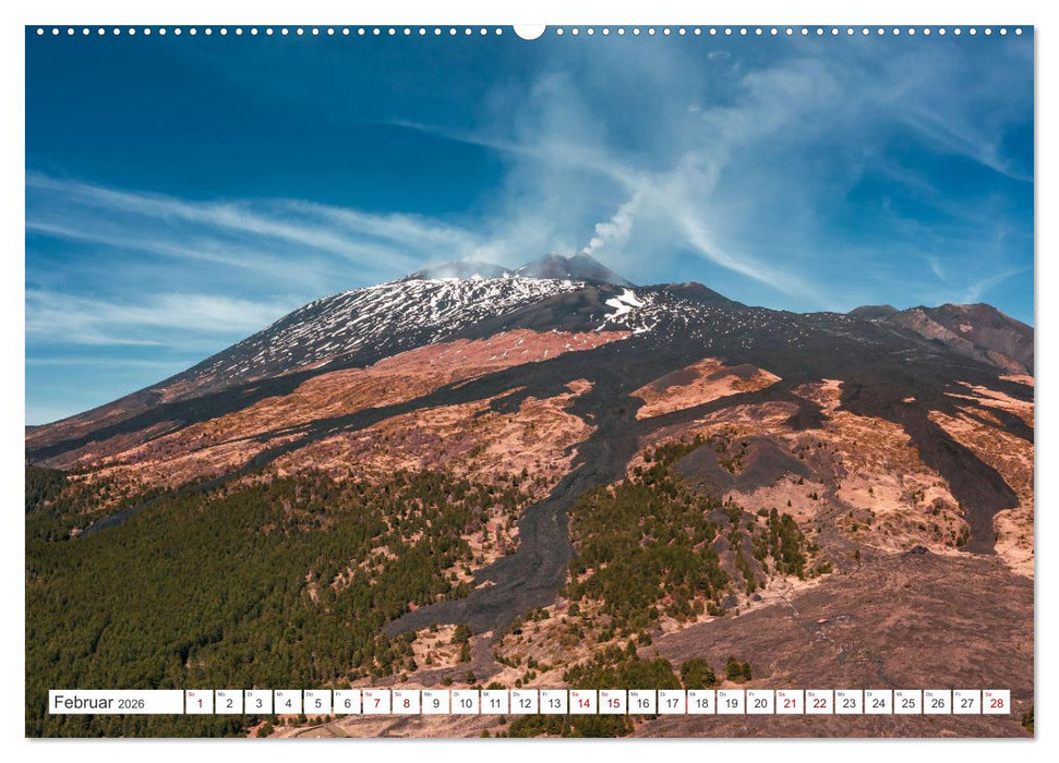 Ätna - Europas höchster Vulkan (CALVENDO Premium Wandkalender 2026)