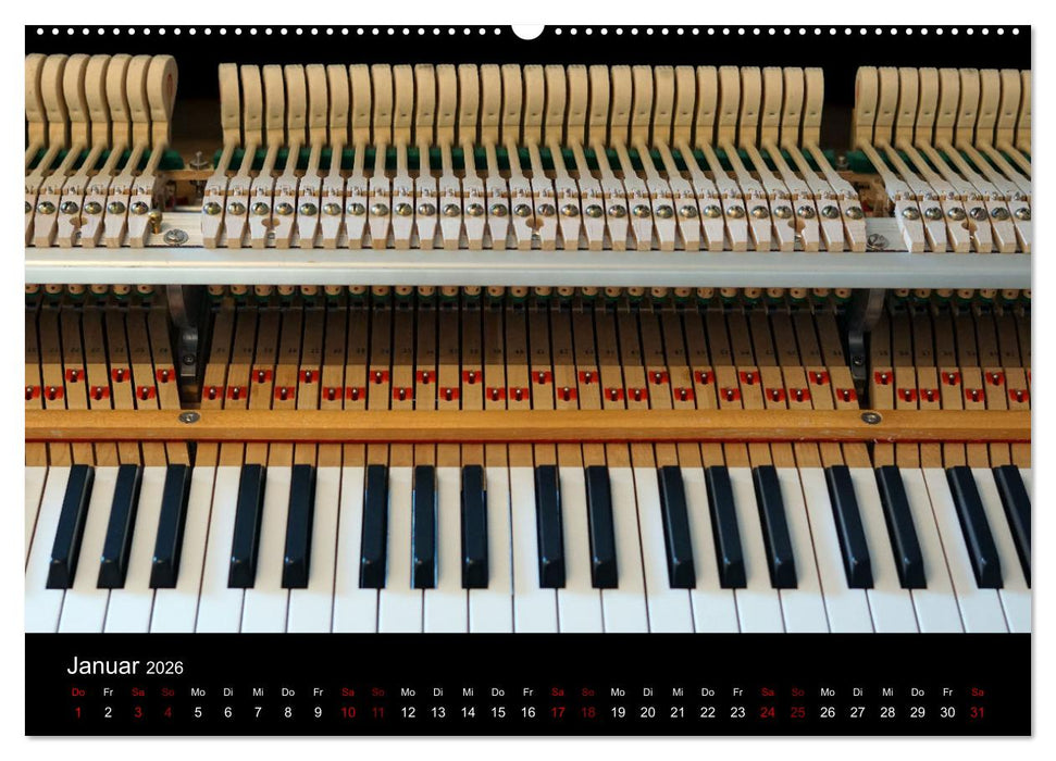 Klavier Momente (CALVENDO Premium Wandkalender 2026)