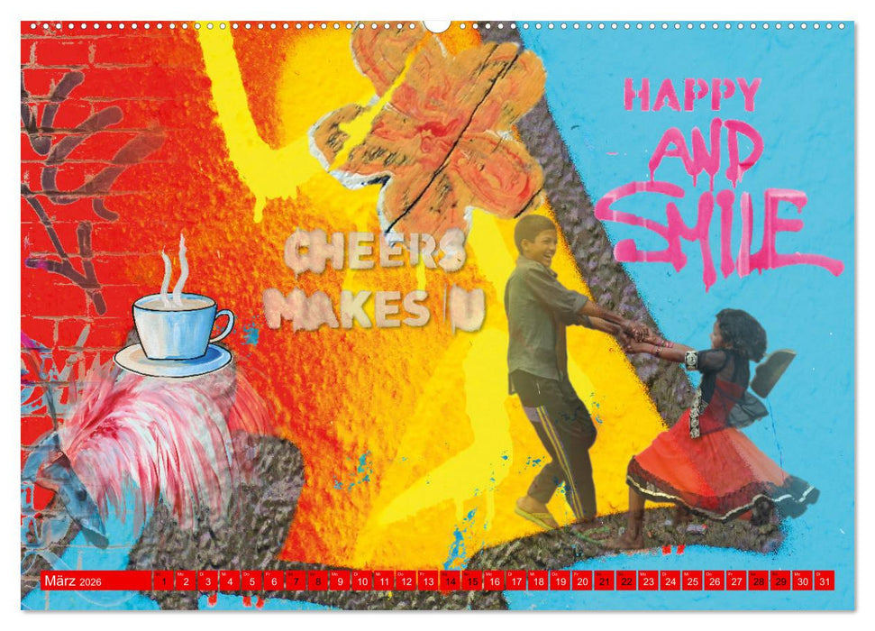 Leben ist das mit den fröhlichen Farben (CALVENDO Premium Wandkalender 2026)