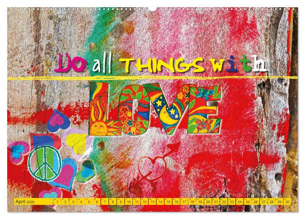 Leben ist das mit den fröhlichen Farben (CALVENDO Premium Wandkalender 2026)
