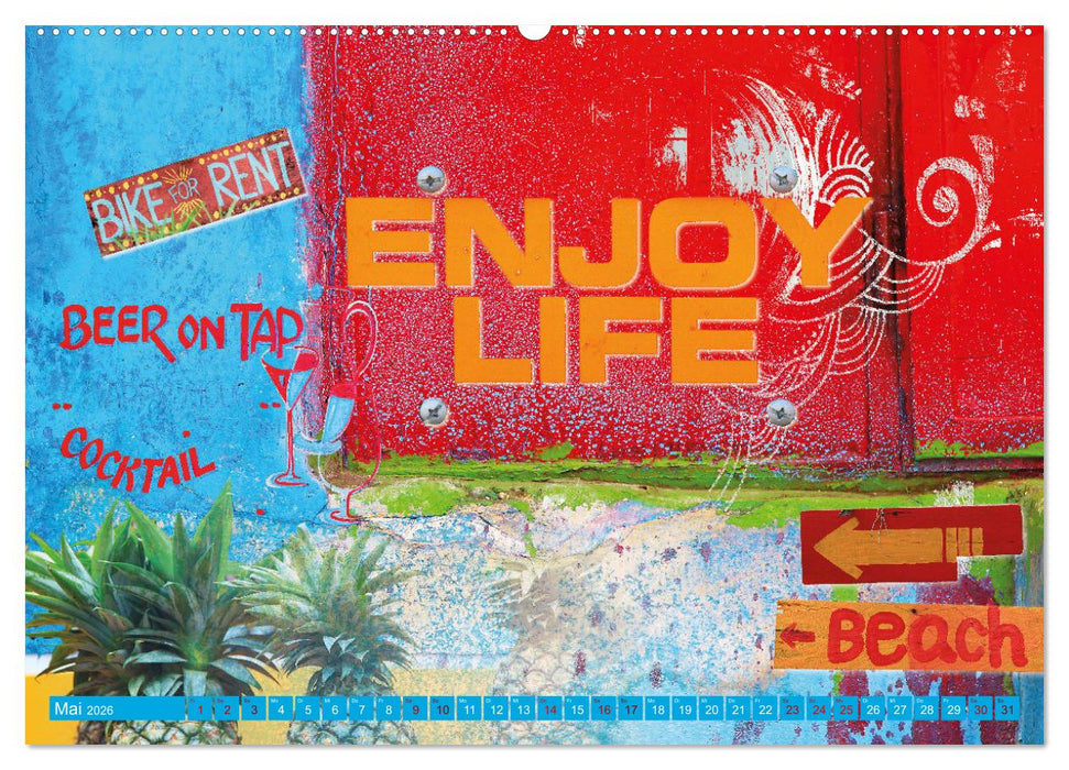 Leben ist das mit den fröhlichen Farben (CALVENDO Premium Wandkalender 2026)