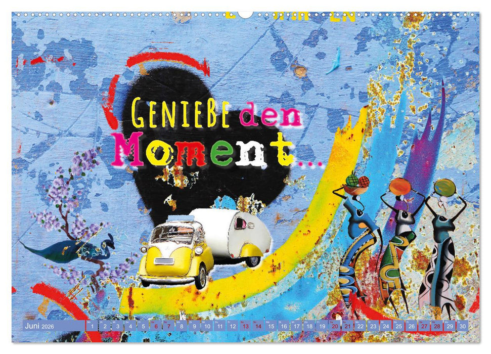 Leben ist das mit den fröhlichen Farben (CALVENDO Premium Wandkalender 2026)