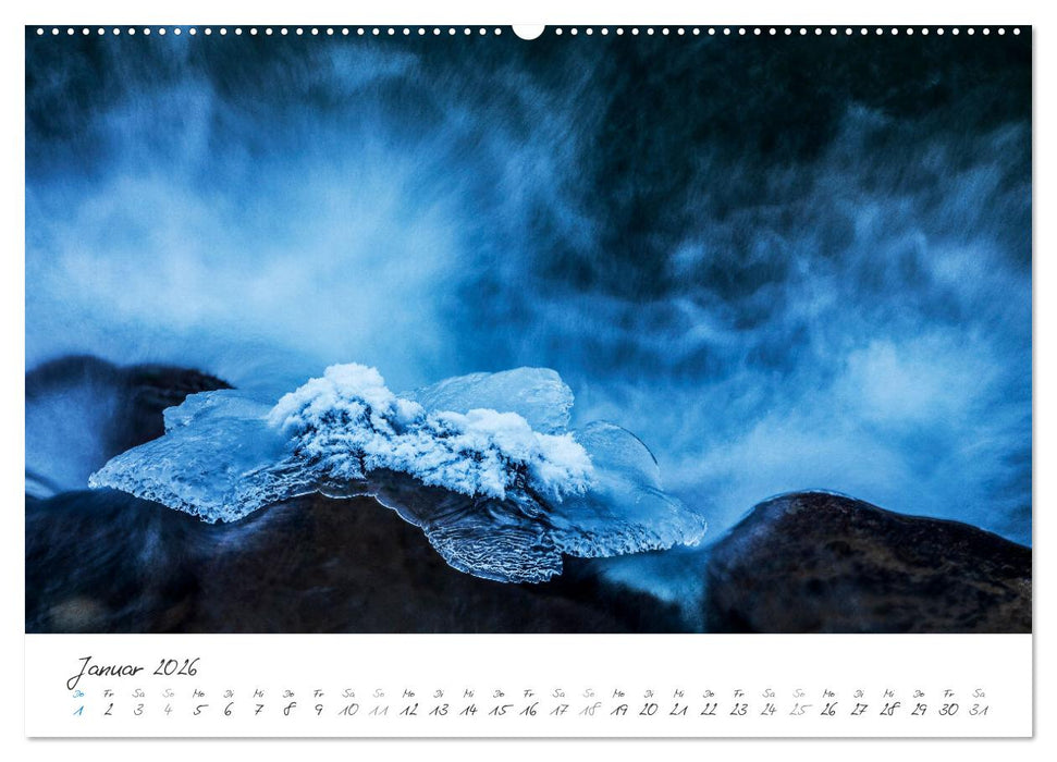 Wasserfälle klein und groß (CALVENDO Premium Wandkalender 2026)