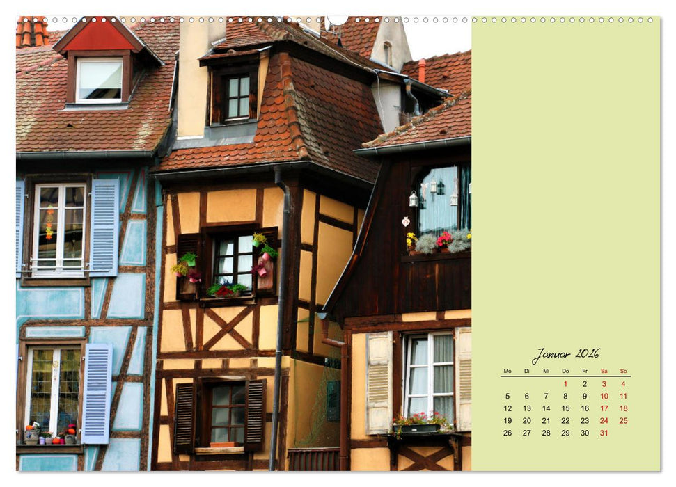 Fassadenrausch in Colmar (CALVENDO Premium Wandkalender 2026)