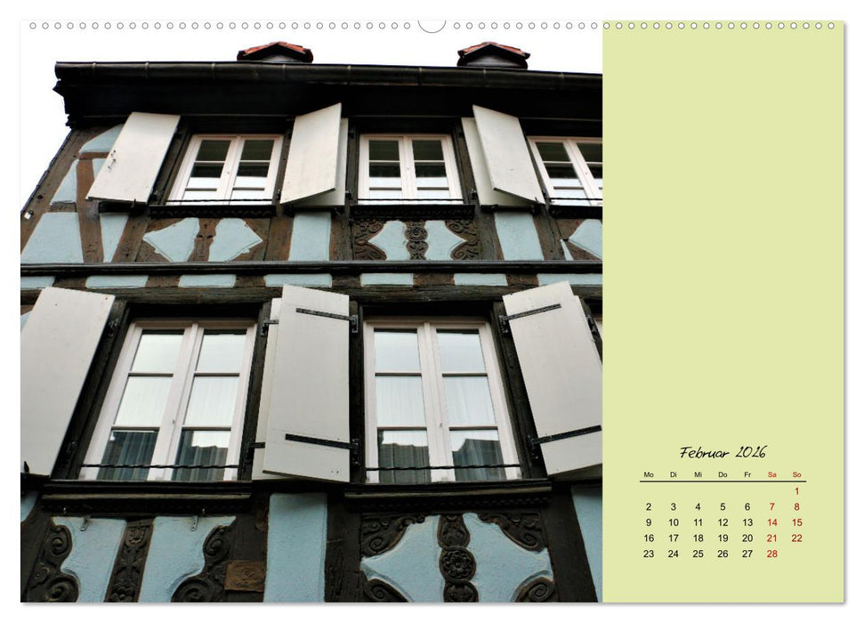 Fassadenrausch in Colmar (CALVENDO Premium Wandkalender 2026)