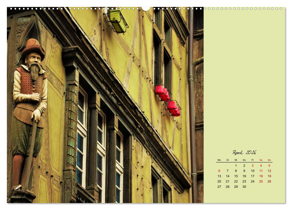 Fassadenrausch in Colmar (CALVENDO Premium Wandkalender 2026)