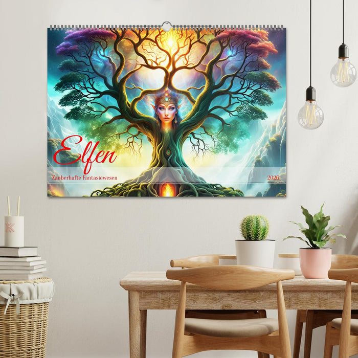 Elfen Zauberhafte Fantasiewesen (CALVENDO Wandkalender 2026)