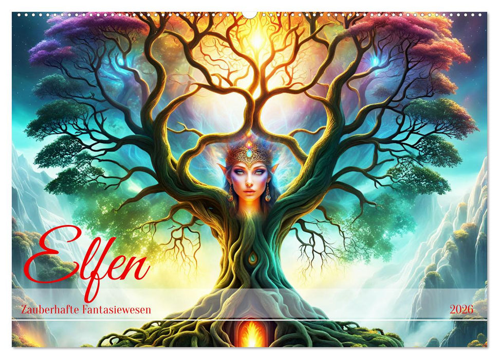 Elfen Zauberhafte Fantasiewesen (CALVENDO Wandkalender 2026)