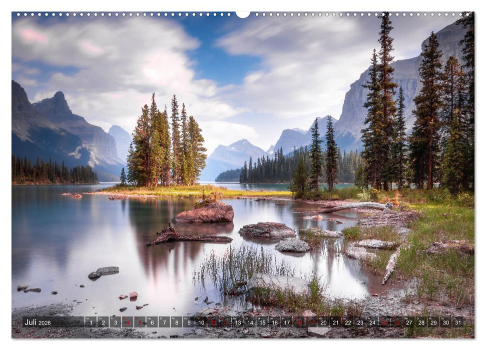 Die kanadischen Rockies (CALVENDO Premium Wandkalender 2026)