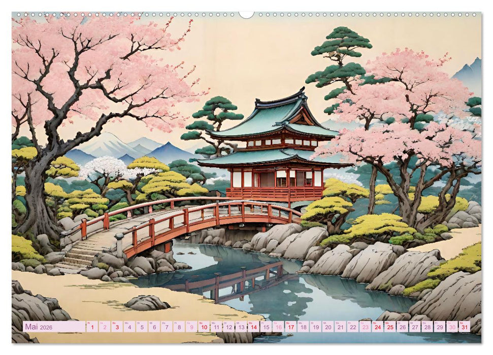 Hanami in Japan (CALVENDO Premium Wandkalender 2026)