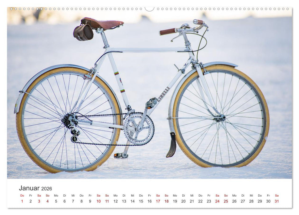 Stahlrenner - Rennrad-Klassiker aus Europa (CALVENDO Premium Wandkalender 2026)