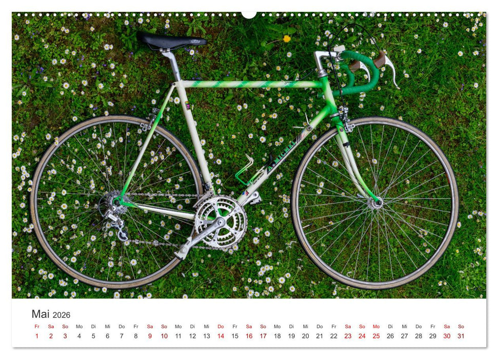 Stahlrenner - Rennrad-Klassiker aus Europa (CALVENDO Premium Wandkalender 2026)