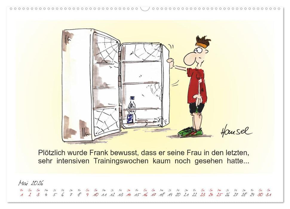HANSELs kleiner Laufkalender (CALVENDO Premium Wandkalender 2026)