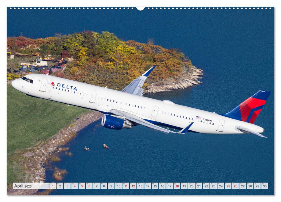 Airliners Air-to-air (CALVENDO Premium Wandkalender 2026)
