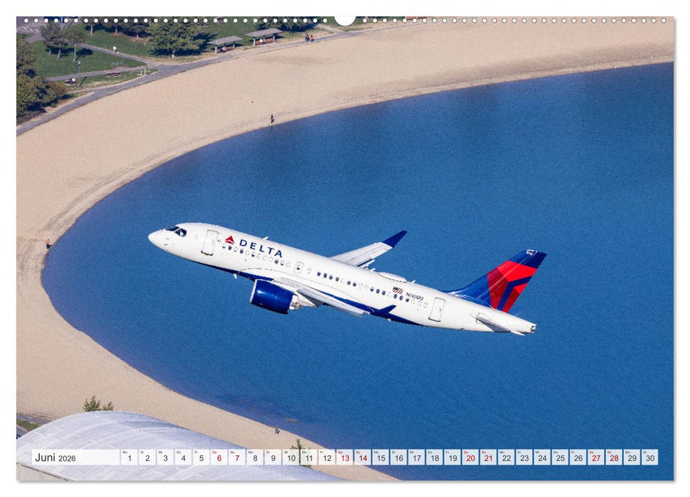 Airliners Air-to-air (CALVENDO Premium Wandkalender 2026)