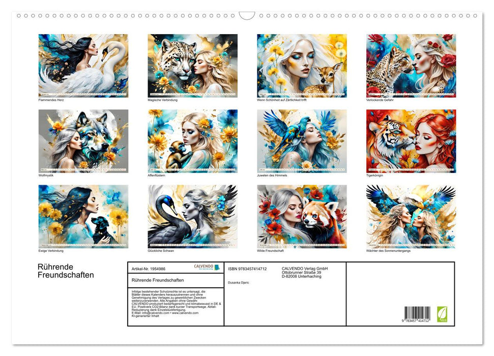 Rührende Freundschaften (CALVENDO Wandkalender 2026)