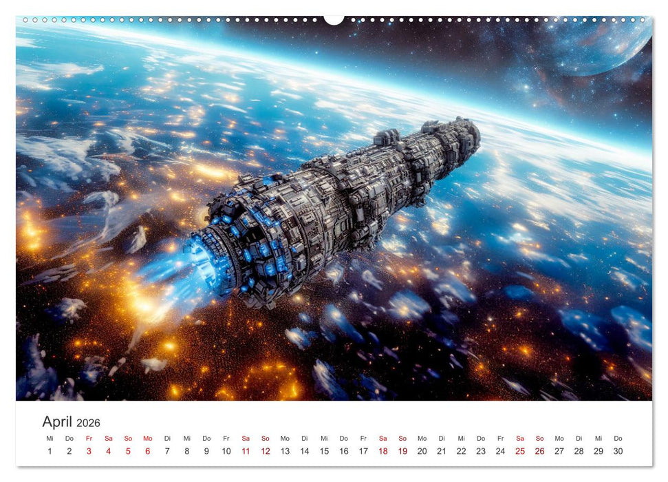 Sternenreisen - Ein kosmischer Kalender (CALVENDO Premium Wandkalender 2026)
