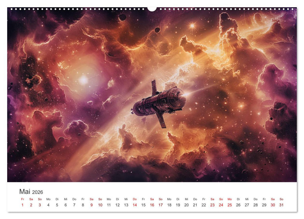 Sternenreisen - Ein kosmischer Kalender (CALVENDO Premium Wandkalender 2026)