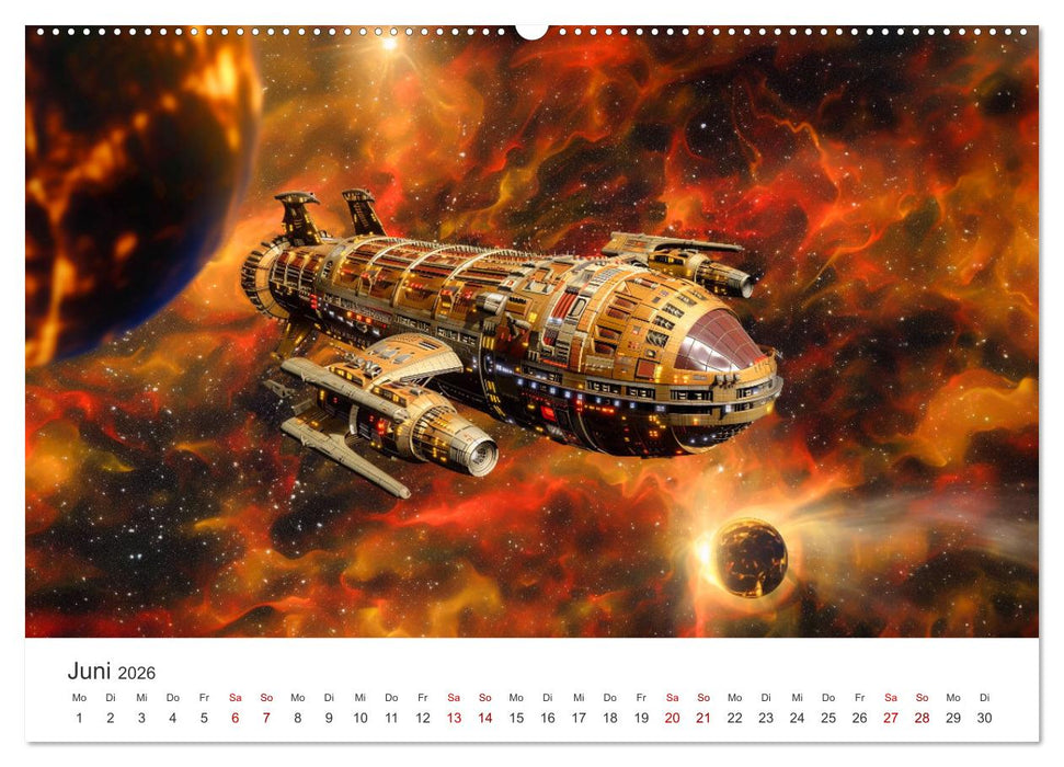 Sternenreisen - Ein kosmischer Kalender (CALVENDO Premium Wandkalender 2026)