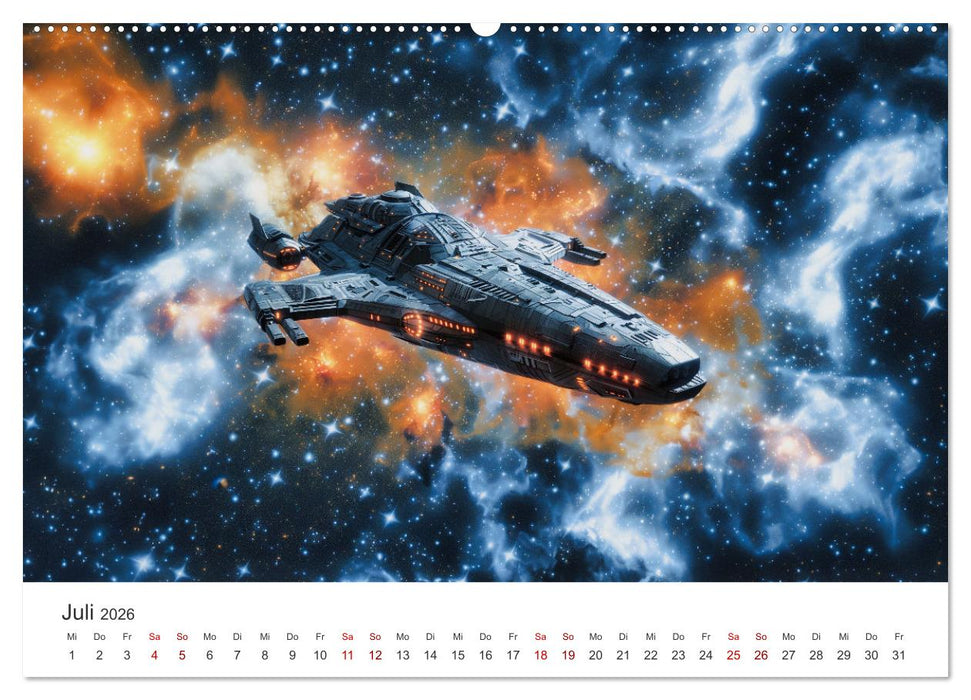 Sternenreisen - Ein kosmischer Kalender (CALVENDO Premium Wandkalender 2026)