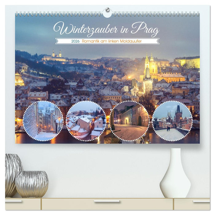 Winterzauber in Prag (CALVENDO Premium Wandkalender 2026)