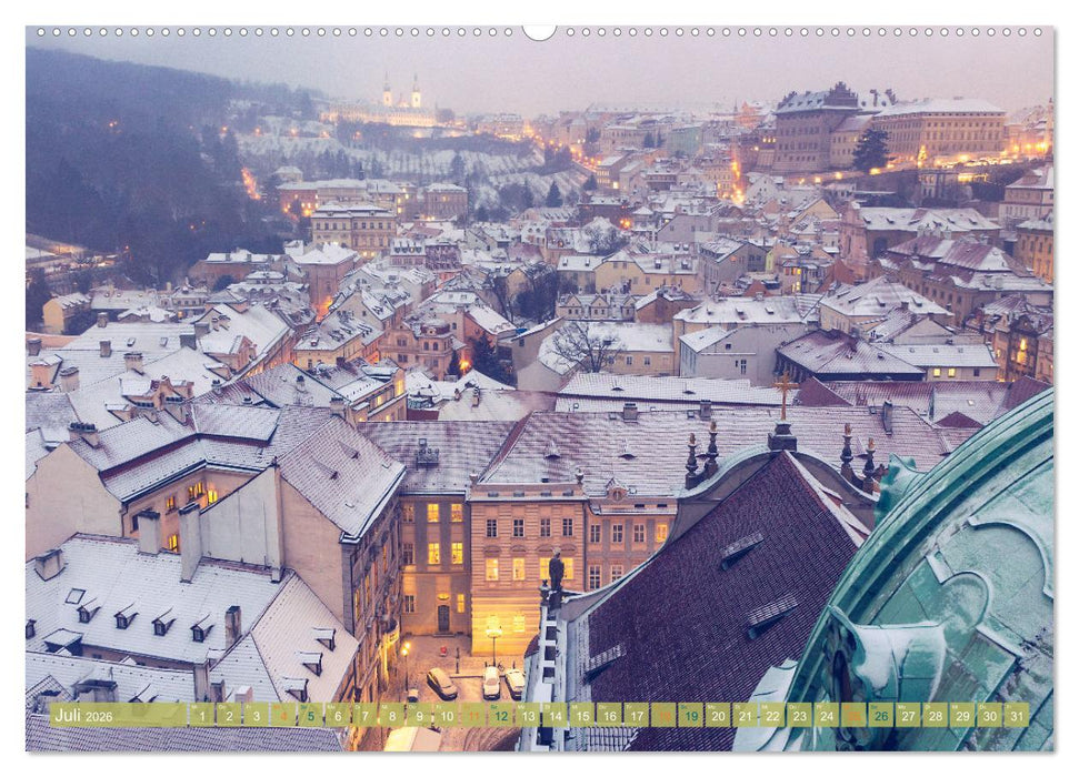 Winterzauber in Prag (CALVENDO Premium Wandkalender 2026)