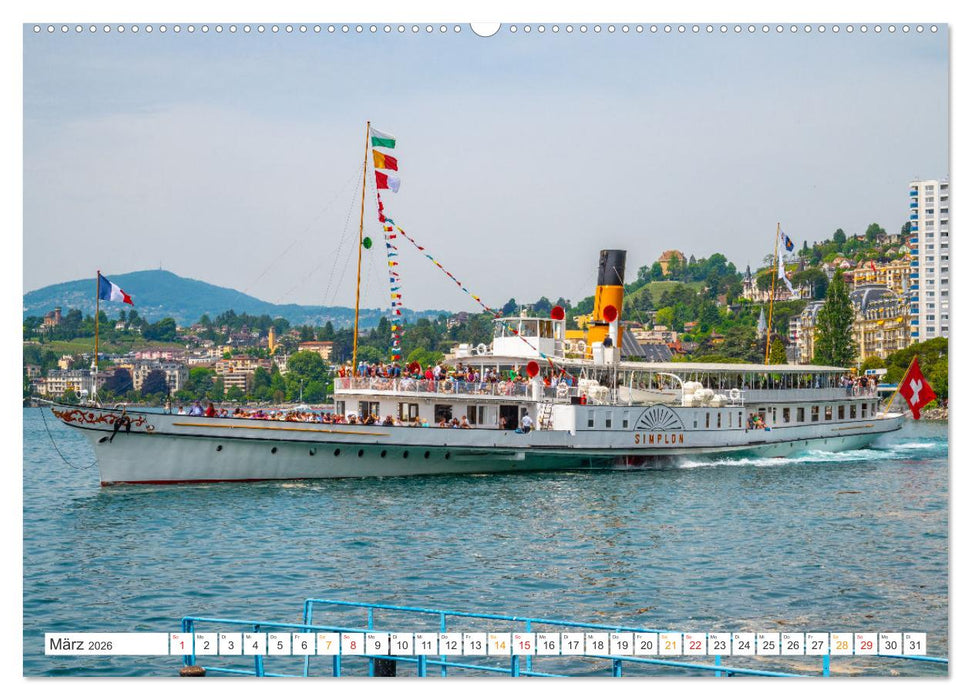 Parade-Navale in Montreux (CALVENDO Premium Wandkalender 2026)