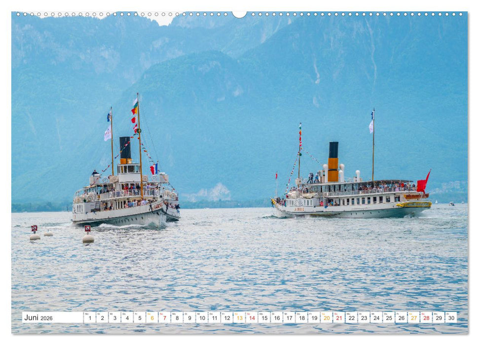 Parade-Navale in Montreux (CALVENDO Premium Wandkalender 2026)