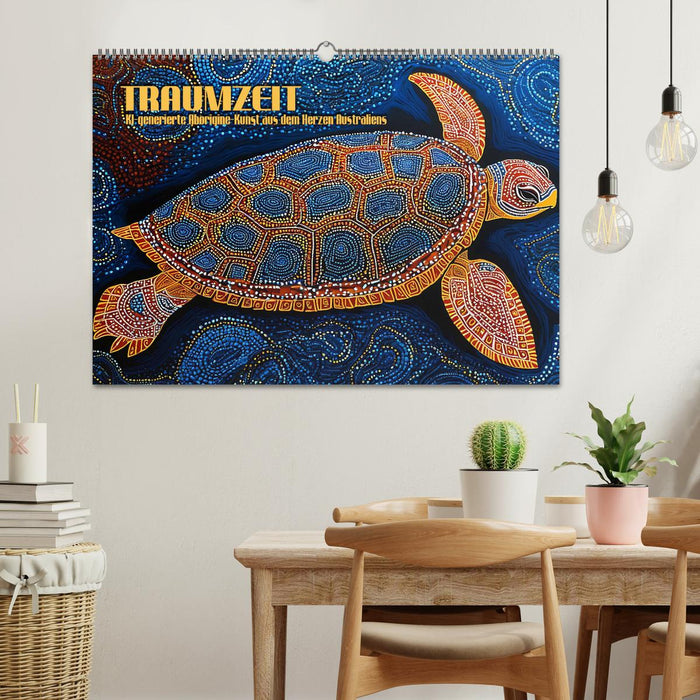 Traumzeit - KI-generierte Aborigine-Kunst aus dem Herzen Australiens (CALVENDO Wandkalender 2026)