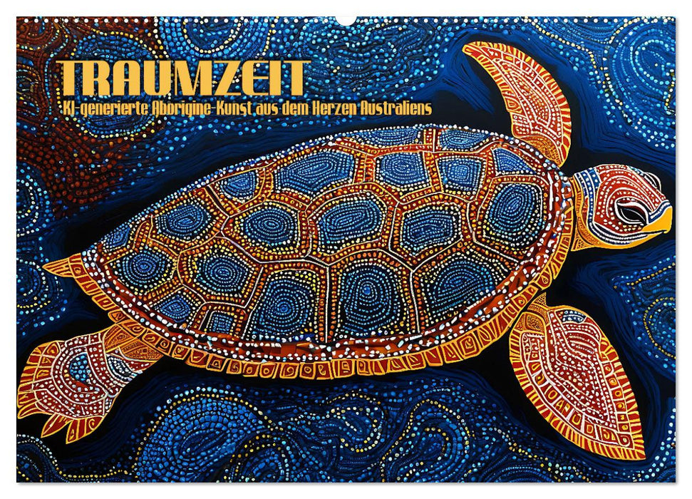 Traumzeit - KI-generierte Aborigine-Kunst aus dem Herzen Australiens (CALVENDO Wandkalender 2026)