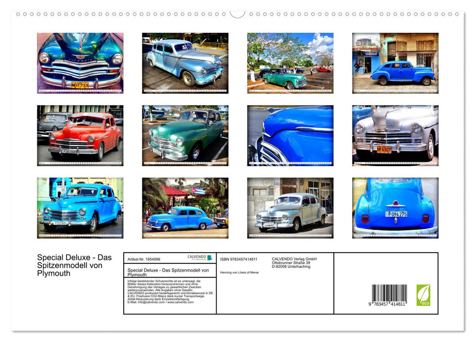 Special Deluxe - Das Spitzenmodell von Plymouth (CALVENDO Premium Wandkalender 2026)