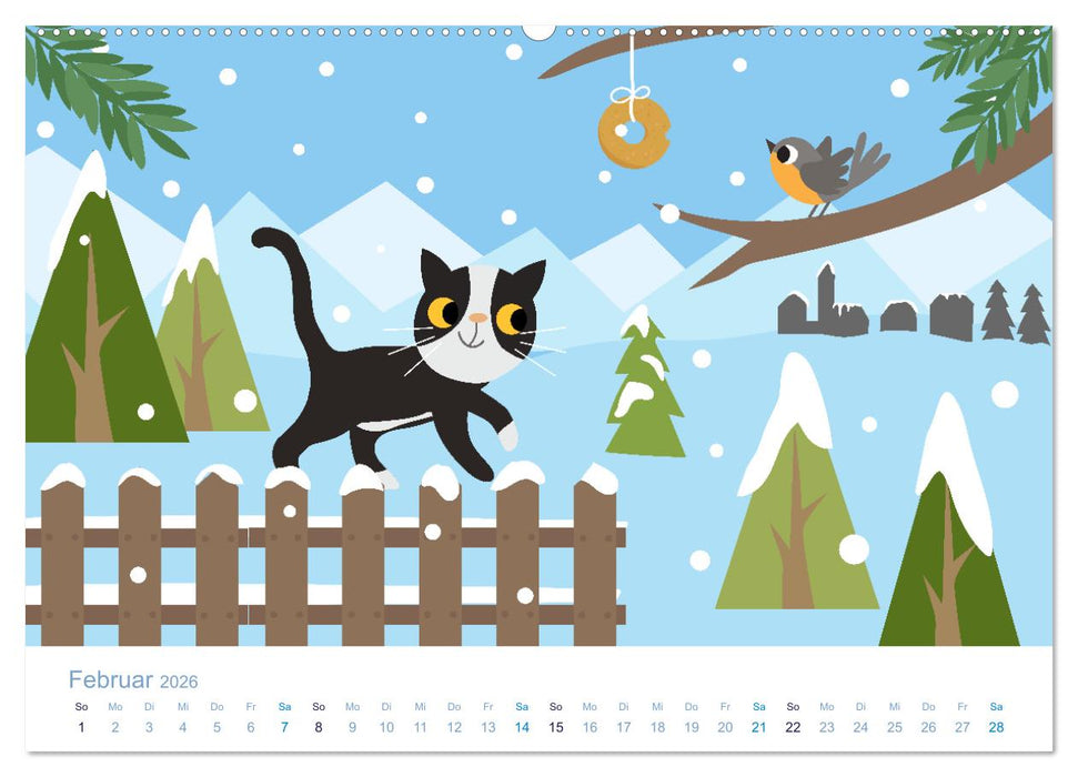 Süße Tierkinder (CALVENDO Premium Wandkalender 2026)