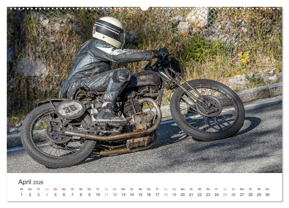 Motorräder am Jochpass (CALVENDO Premium Wandkalender 2026)