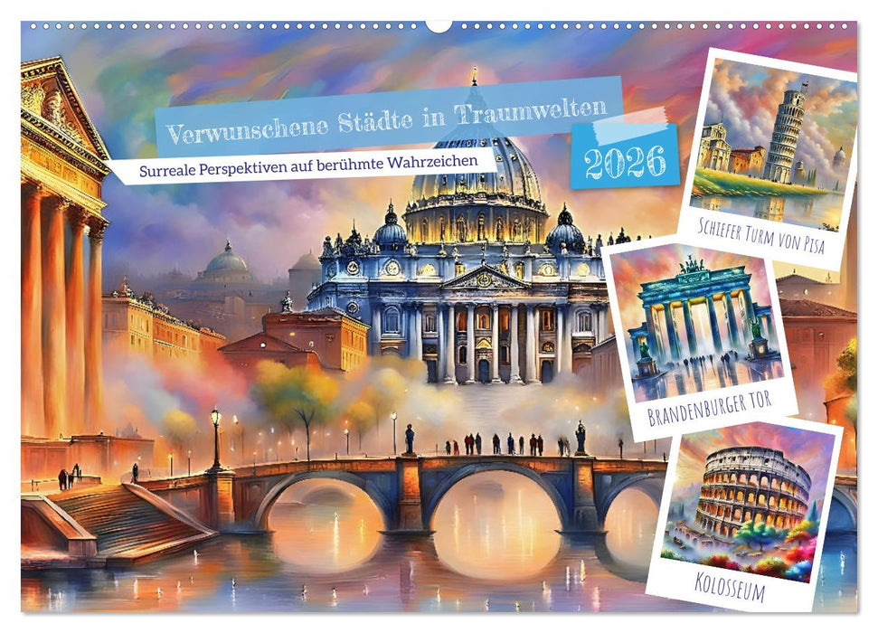 Verwunschene Städte in Traumwelten (CALVENDO Wandkalender 2026)