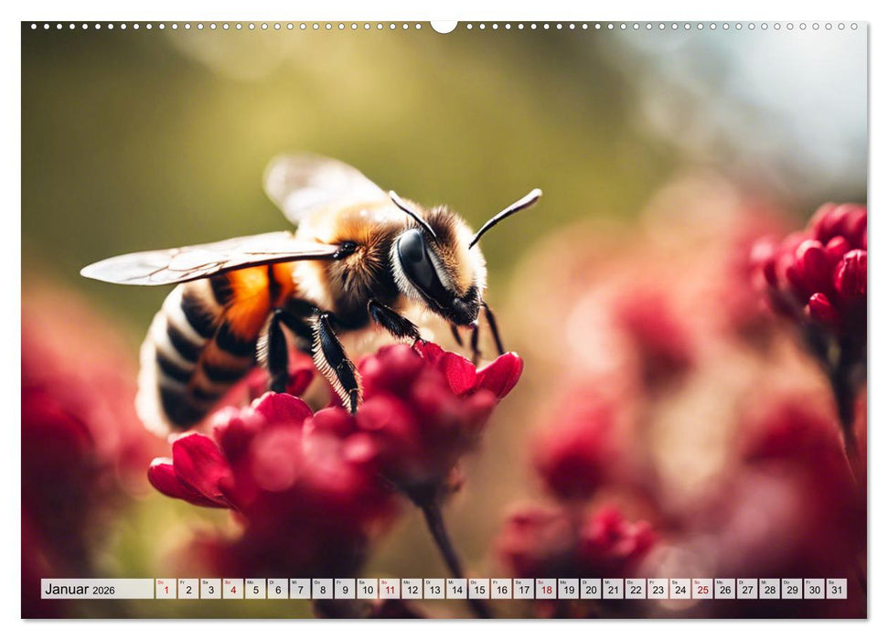 Filigrane Insekten (CALVENDO Wandkalender 2026)