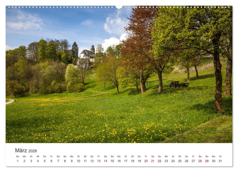 Nordenau - Die Perle des Hochsauerlandes (CALVENDO Premium Wandkalender 2026)