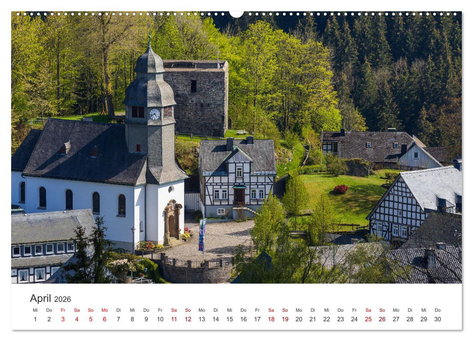 Nordenau - Die Perle des Hochsauerlandes (CALVENDO Premium Wandkalender 2026)