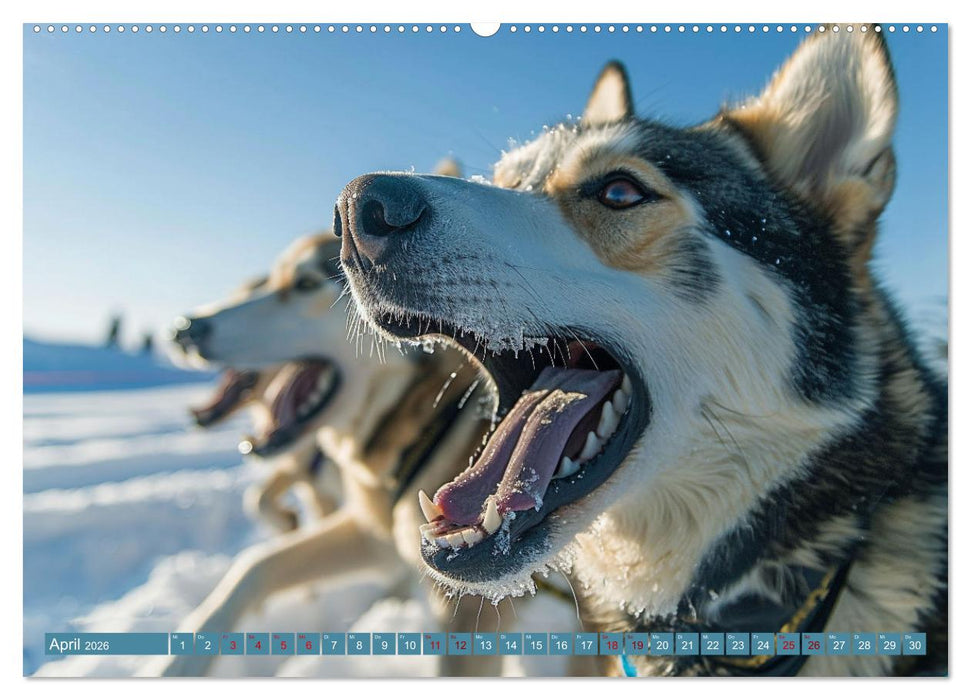Schlittenhund Träume (CALVENDO Wandkalender 2026)