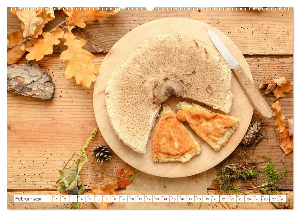 Köstliche Waldpilze (CALVENDO Premium Wandkalender 2026)