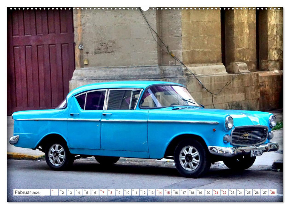 El Capitán - Der Opel Kapitän in Kuba (CALVENDO Wandkalender 2026)