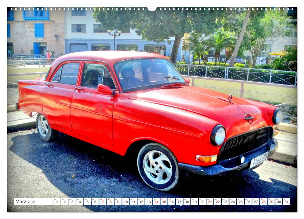 El Capitán - Der Opel Kapitän in Kuba (CALVENDO Wandkalender 2026)