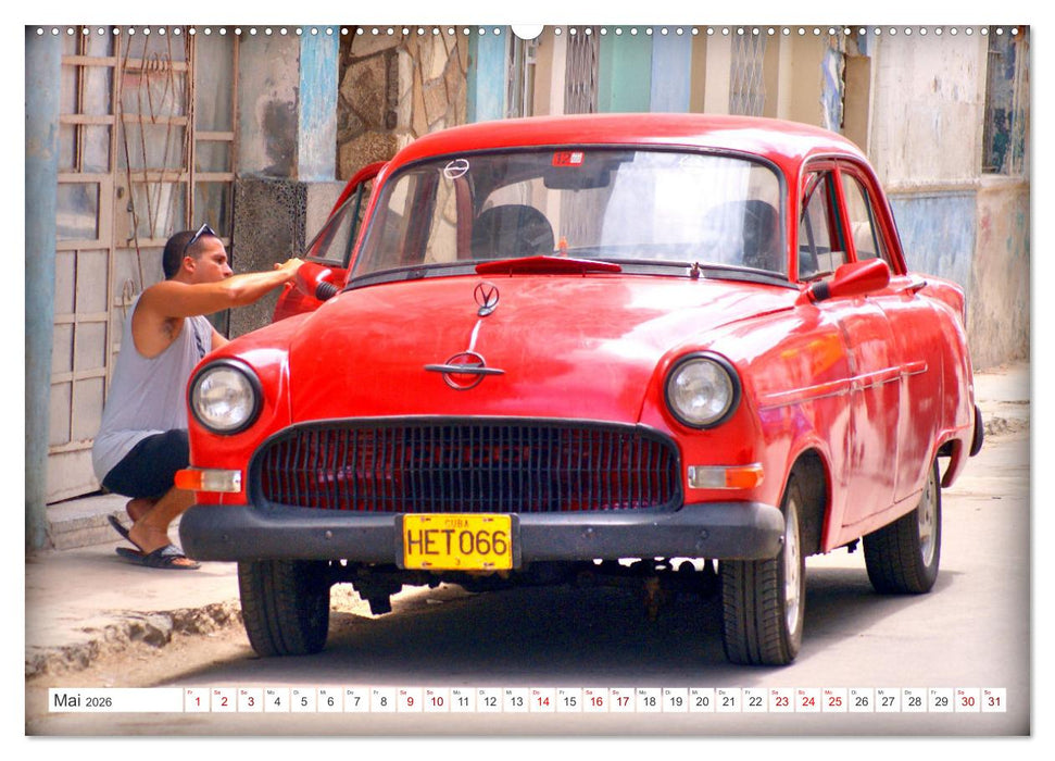 El Capitán - Der Opel Kapitän in Kuba (CALVENDO Wandkalender 2026)