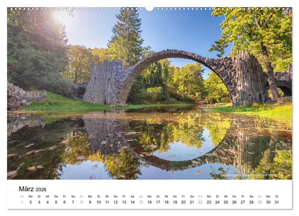 Die Lausitz - Landmarken der Nieder- und Oberlausitz (CALVENDO Premium Wandkalender 2026)