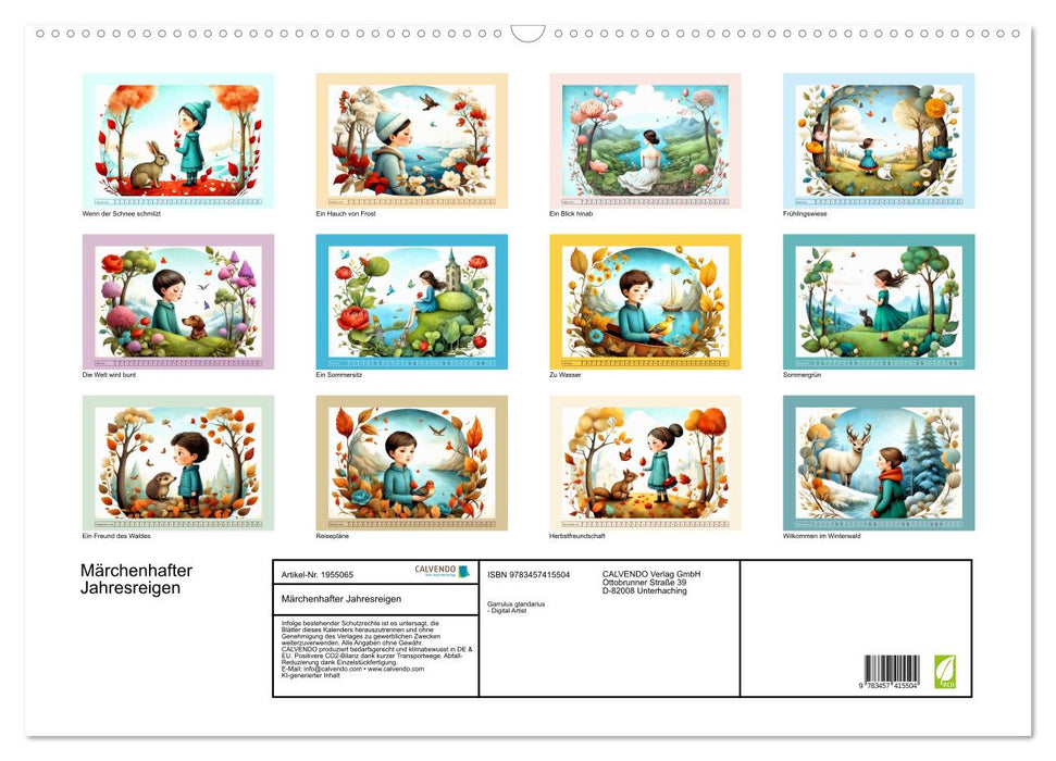 Märchenhafter Jahresreigen (CALVENDO Wandkalender 2026)